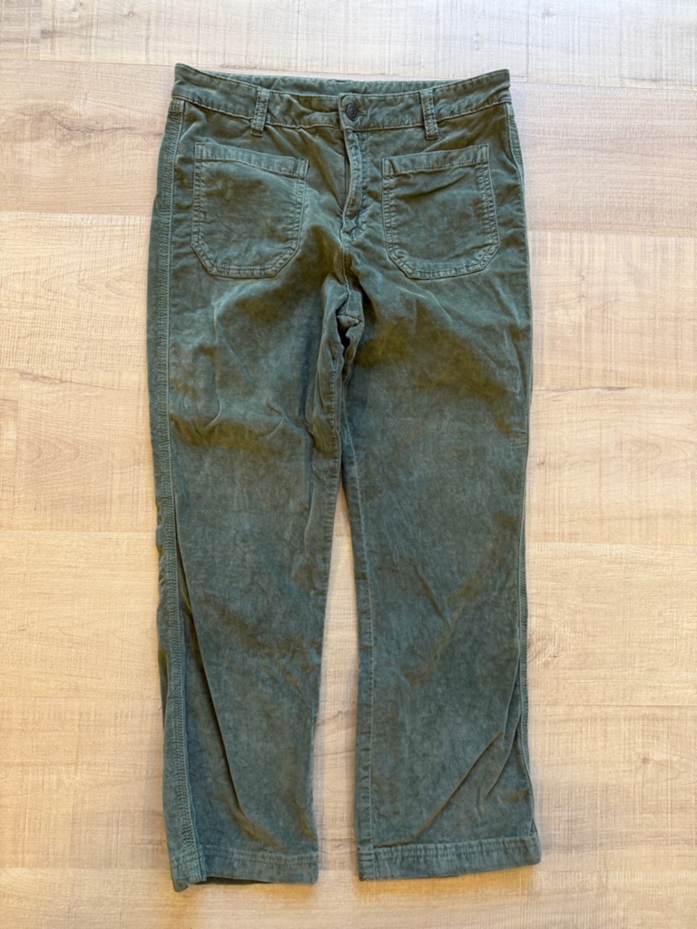 Free People Corduroy Green Pants